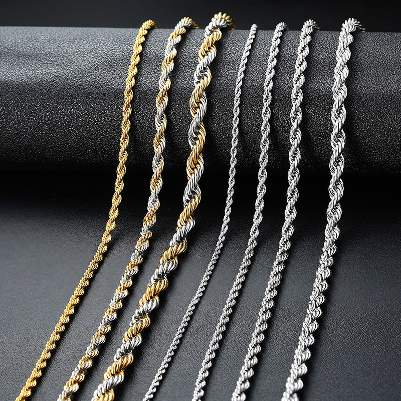 two tone rope chain